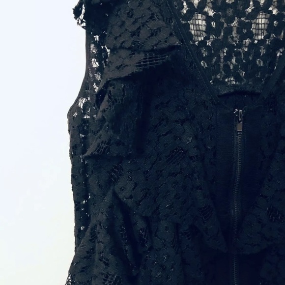 RARE Sachin + Babi for Ankasa Women’s Black Lace Dress Size 4 Zip Closure - Picture 4 of 5
